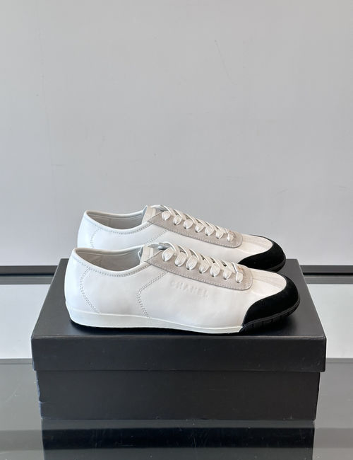 Chanel Genuine Leather Casual Comfort Sneakers