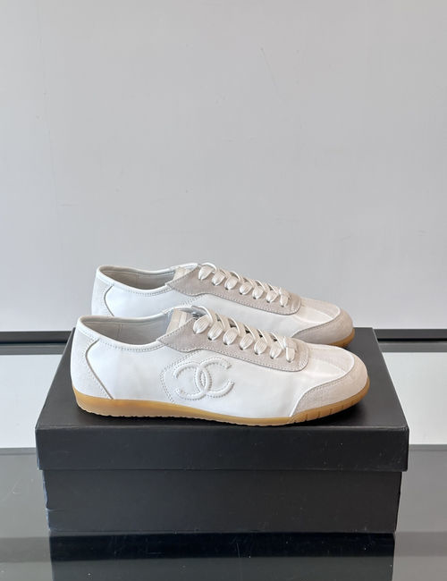 Chanel Genuine Leather Casual Comfort Sneakers