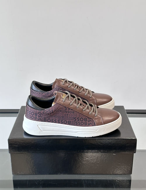 Hugo Boss Sneakers With Leather Upper And Rubber Outsole