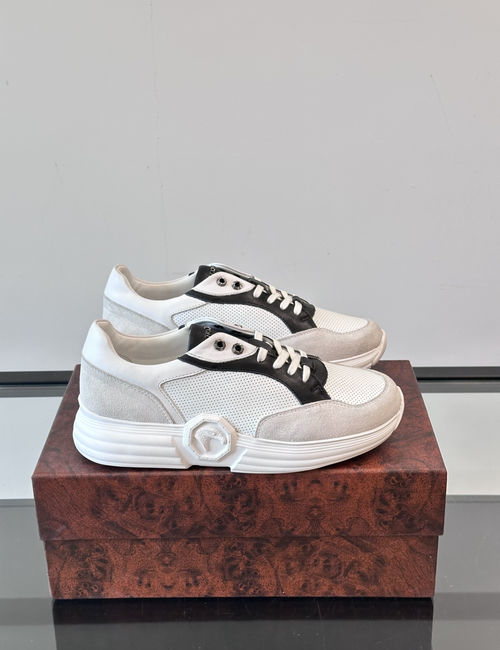 Stefano Ricci Perforated Leather Sneakers Breathable Stylish