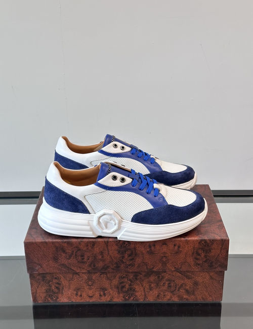 Stefano Ricci Perforated Leather Sneakers Breathable Stylish