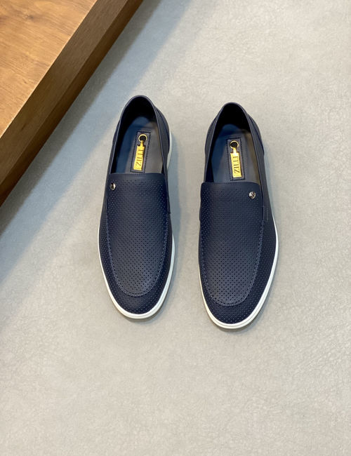 Zilli Hollow-out Leather Shoes With Latex Insole