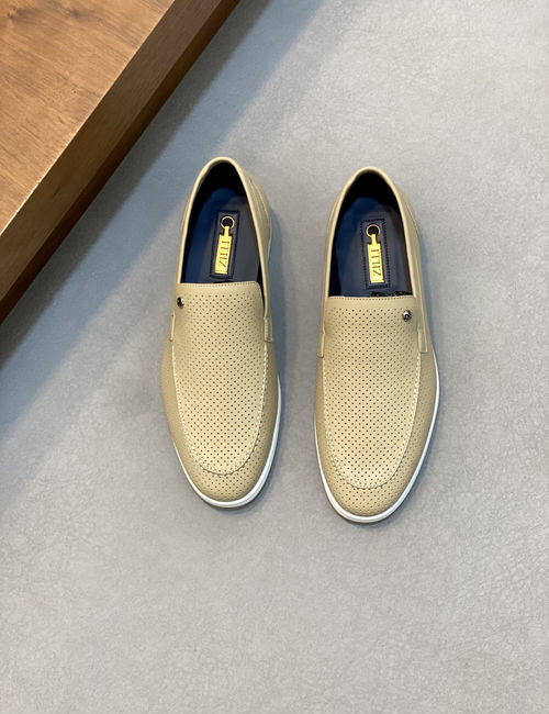 Zilli Hollow-out Leather Shoes With Latex Insole