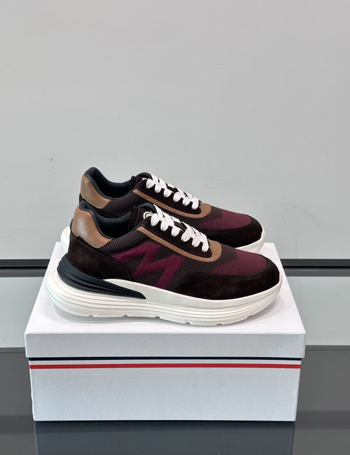 Moncler Knit Fabric Non-slip Sneakers