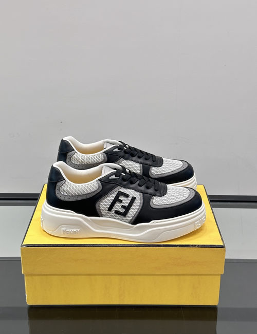 Fendi Retro Logo Stitching Casual Sneakers