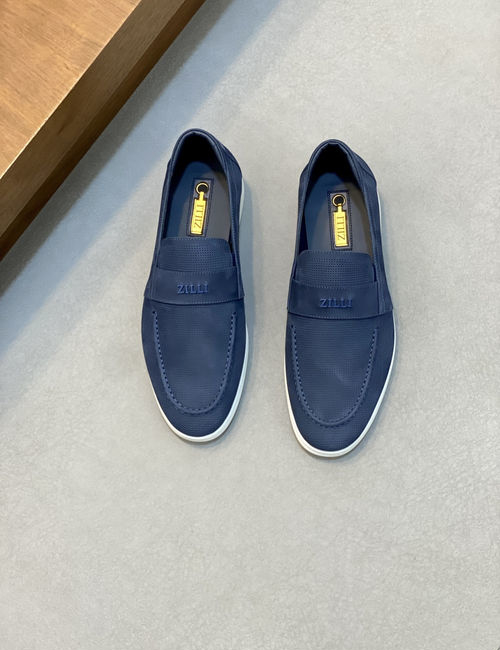 Zilli Hollow-out Leather Shoes With Latex Insole
