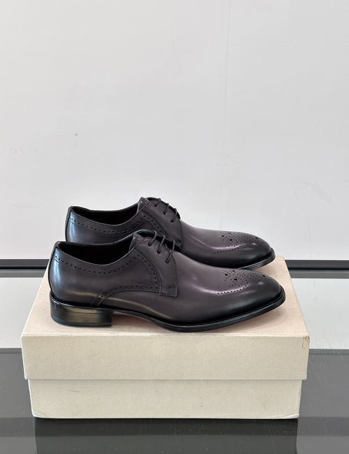 Santoni Cowhide Leather Sole Dress Shoes