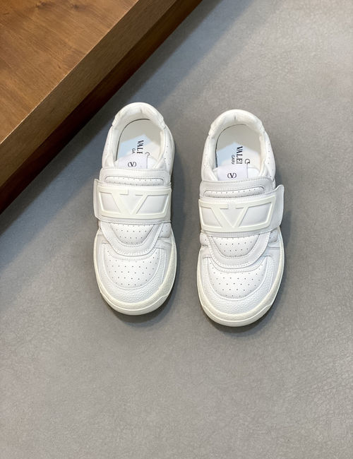 Valentino Velcro Low-top Leather Sports Shoes