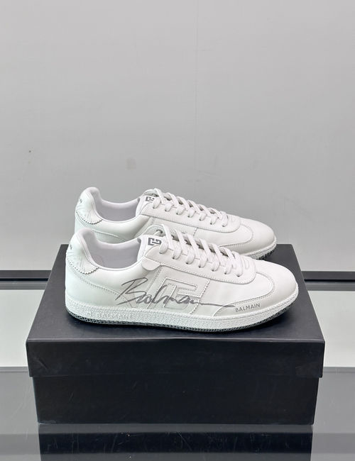 Balmain Vintage Leather Casual Sneakers