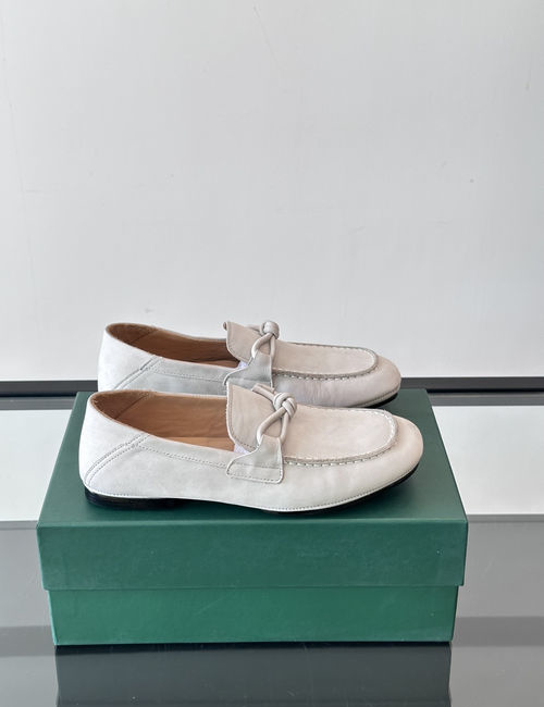 Bottega Veneta BV Suede Convertible Heel Loafer Shoes