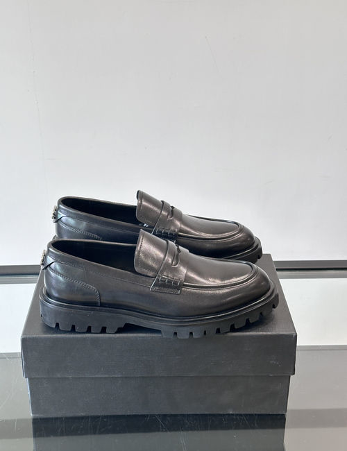 Dolce & Gabbana DG Thick Sole Leather Formal Casual Shoes