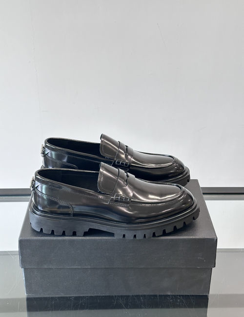 Dolce & Gabbana DG Thick Sole Leather Formal Casual Shoes