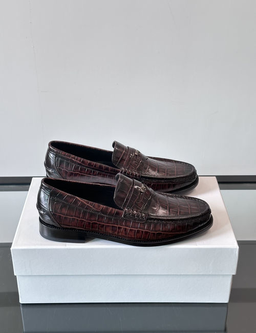 Versace Classic Business Dress Shoes With Cowhide Upper