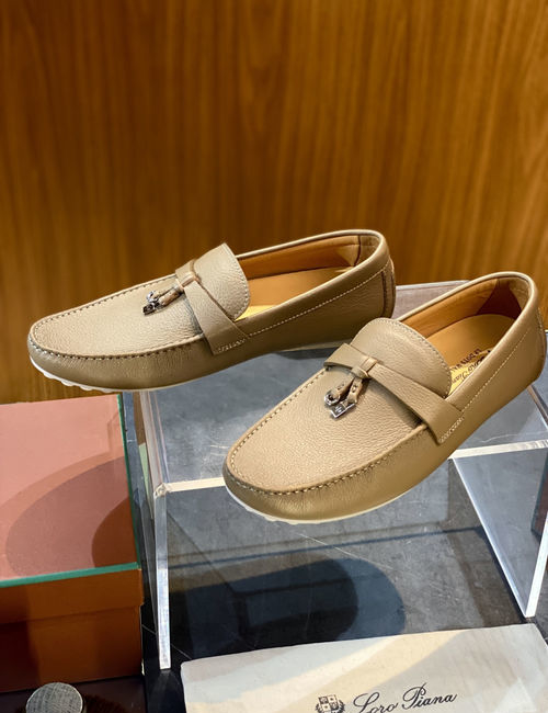 Loro Piana LP Dot Sole Walk Loafers Water-repellent Suede Upper