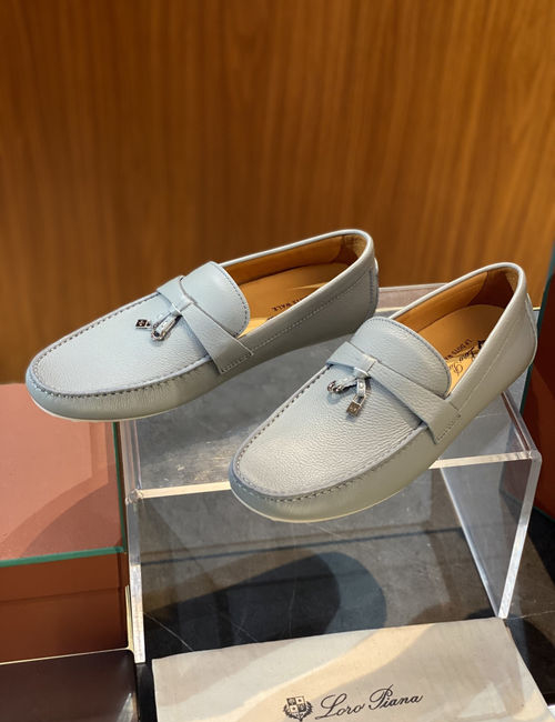 Loro Piana LP Dot Sole Walk Loafers Water-repellent Suede Upper
