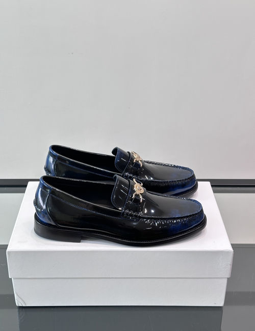Versace Classic Business Dress Shoes With Cowhide Upper
