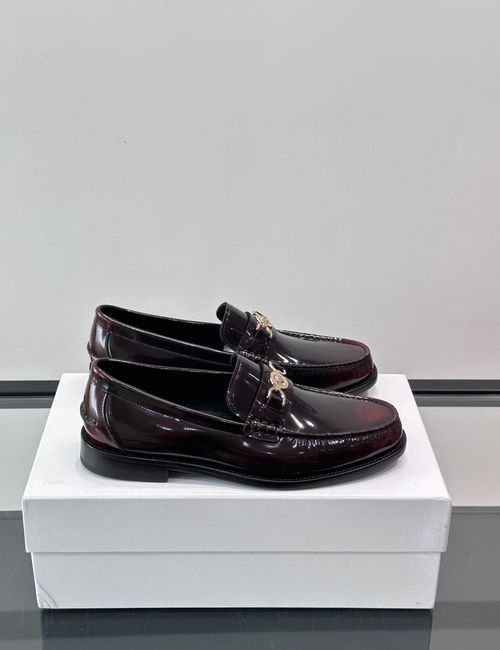 Versace Classic Business Dress Shoes With Cowhide Upper