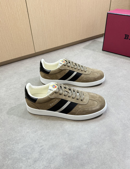 Bally Napa Cowhide Sneakers With Brand Webbing Decor