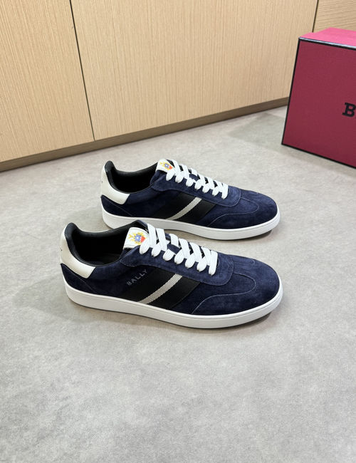 Bally Napa Cowhide Sneakers With Brand Webbing Decor