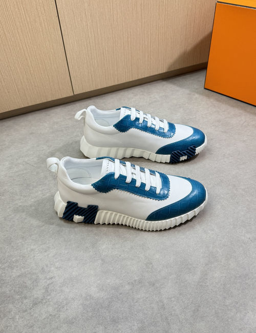 Hermes Premium Casual Sneakers Leather Upper