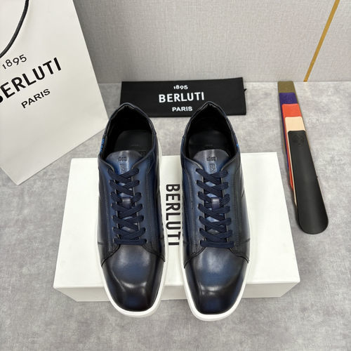 Berluti Stellar Scritto Pattern Casual Sneakers