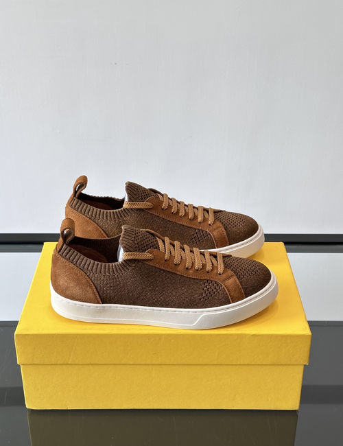 Doucals Handmade Knitted Upper Casual Shoes