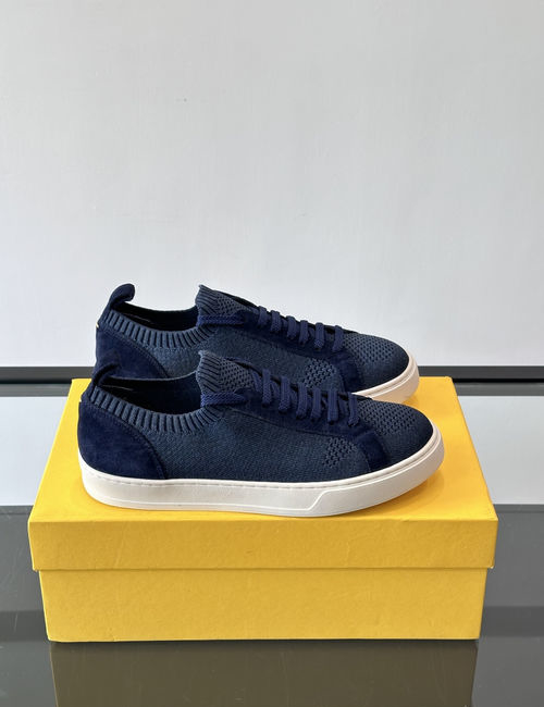 Doucals Handmade Knitted Upper Casual Shoes