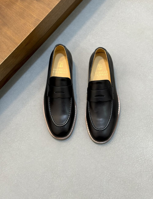 Brunello Cucinelli BC Slip-on Suede Leather Loafers