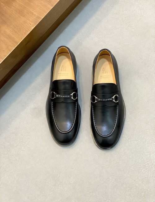 Brunello Cucinelli BC Slip-on Suede Leather Loafers