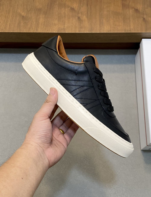 Moncler Stitched Leather Non-slip Shoes