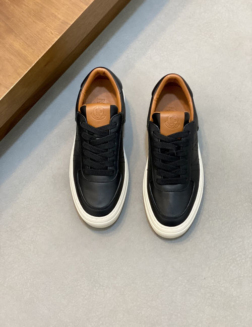 Moncler Stitched Leather TPU Sole Sneakers