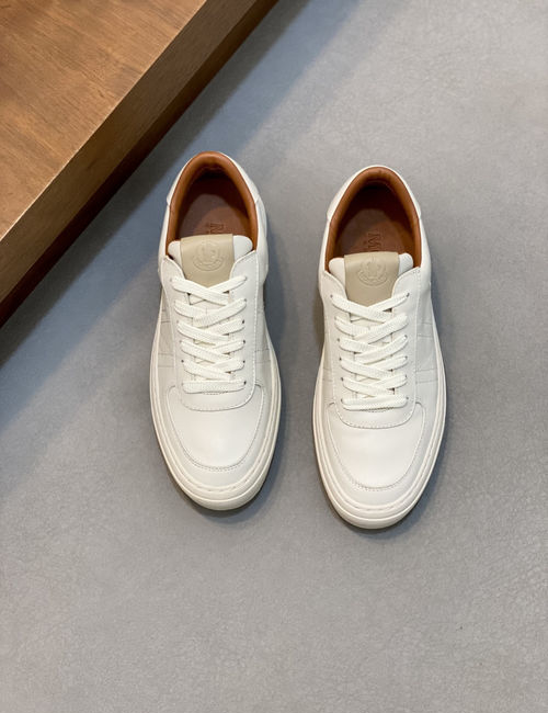 Moncler Stitched Leather TPU Sole Sneakers