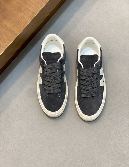 Moncler Stitched Leather TPU Sole Sneakers