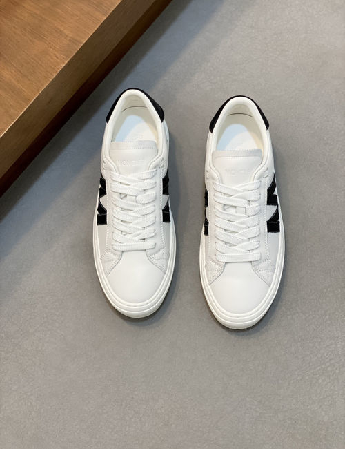 Moncler Stitched Leather TPU Sole Sneakers