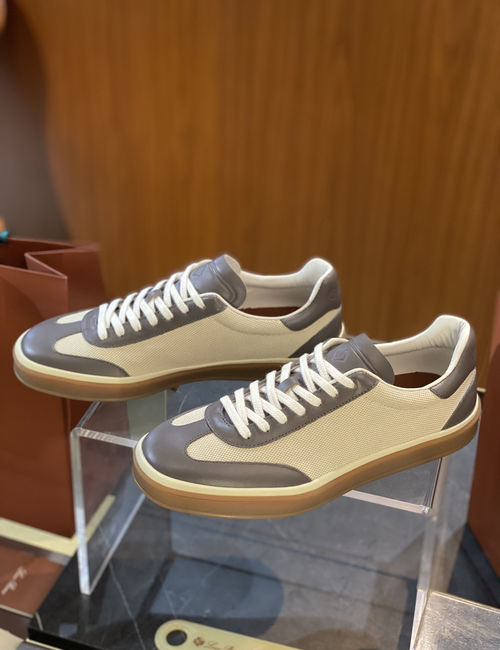 Loro Piana LP Tennis Walk Cowhide Low-top Sneakers