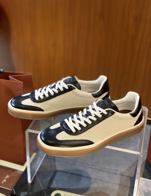 Loro Piana LP Tennis Walk Cowhide Low-top Sneakers