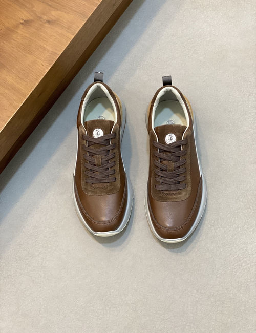 Brunello Cucinelli BC Leather Upper Breathable Comfortable Shoes
