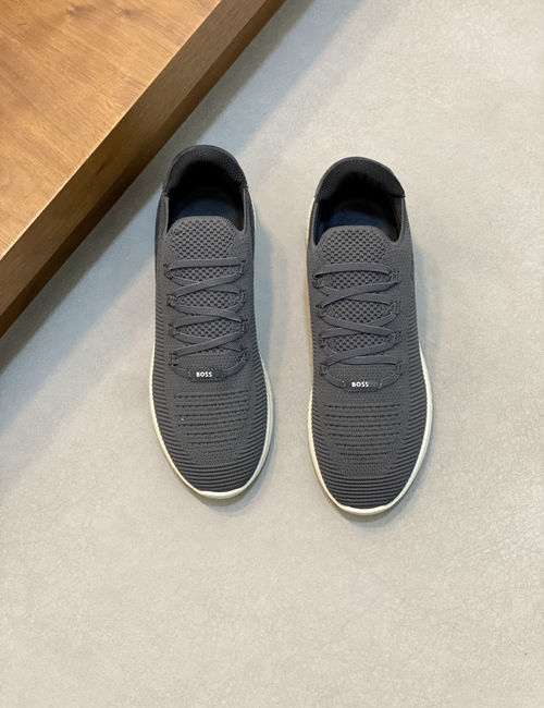 Hugo Boss Breathable Knitted Upper Casual Sneakers