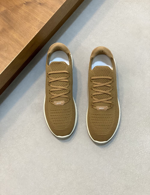 Hugo Boss Breathable Knitted Upper Casual Sneakers