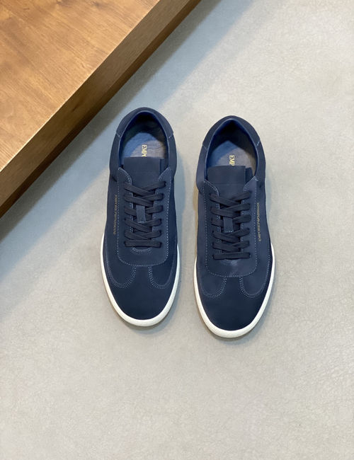 Armani Calfskin Upper Comfortable Casual Sneakers