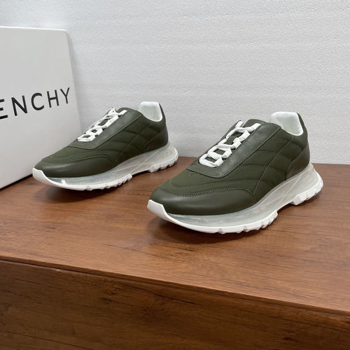 Givenchy Trainers Stitched Sneakers Army Green