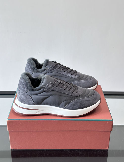 Loro Piana LP Classic Fleece Lined Casual Sneakers