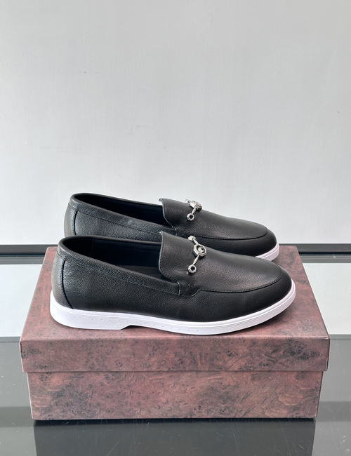 Stefano Ricci Soft Leather Loafers With Pendant Buckle