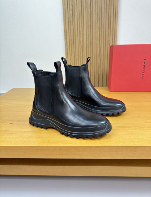 Ferragamo Nappa Cowhide High-top Shoes