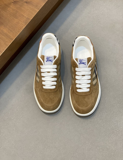 Burberry Check Terrace Casual Sneakers With EKD Detail