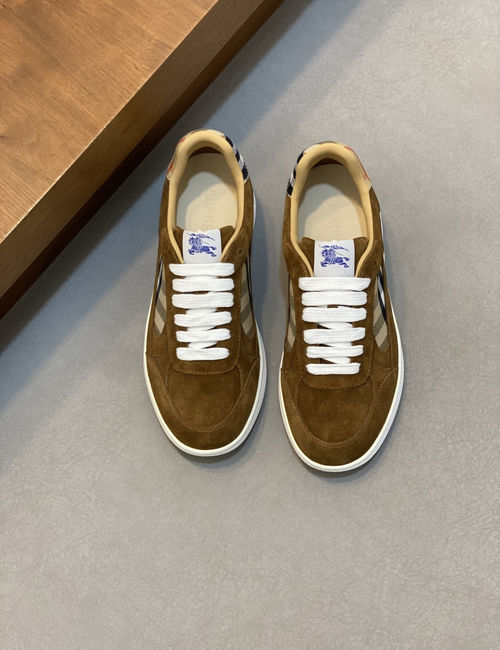Burberry Check Terrace Casual Sneakers With EKD Detail
