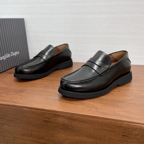 Zegna New Leather Loafers With Matching Strap
