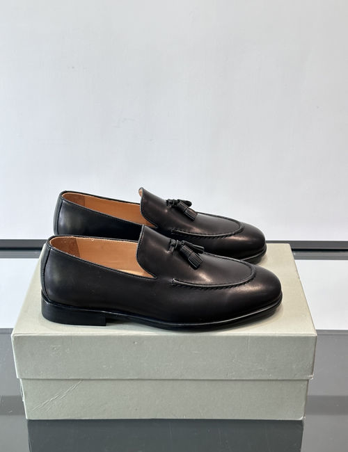 Brunello Cucinelli BC Tassel Suede Loafer Leather Shoes