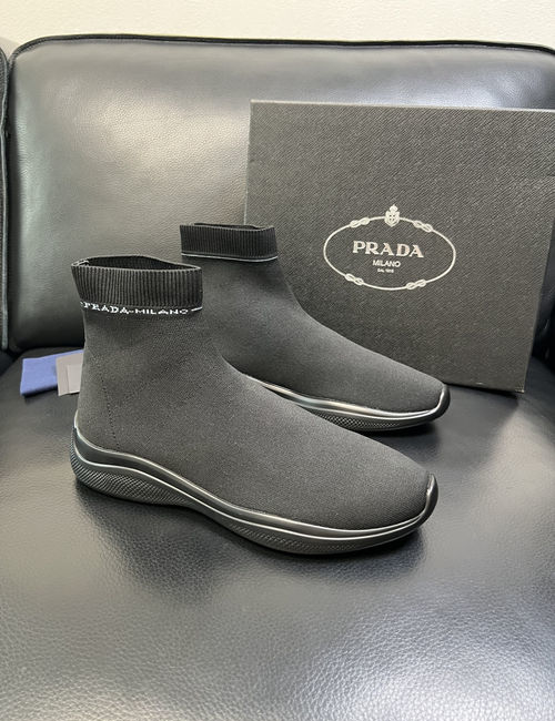 Prada Breathable Flying Knit Casual Shoes