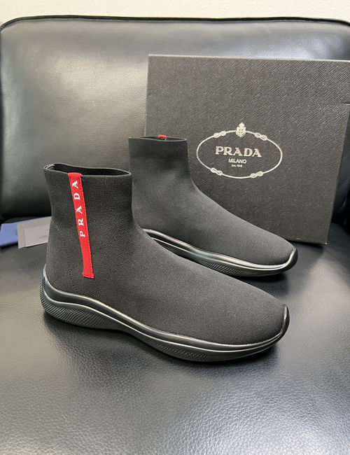 Prada Breathable Flying Knit Casual Shoes